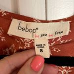 Bebop orange floral vneck ruffle skirt dress size small Photo 2