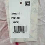 Raviya‎ Tie Dye Swimsuit Cover Up NWT size Large in Pink/White Crochet Trim Pink Photo 6