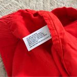 A New Day Linen Vibrant Red Women's Pull On Elastic Waist High Waisted Shorts Photo 3