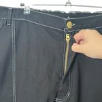 Big Bud Denim Carpenter Jeans Black Women’s Size 2XL Contrast Stitch Workwear Photo 8