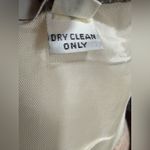 1950s Warren Petites Ivory Polka Dot Tulle Illusion Dress Tea Length Size 6 White Photo 9