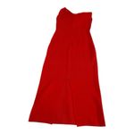 Red Knit Strapless Sweater Midi Dress Women’s Medium Bodycon Sexy Date Night Photo 3
