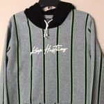 Brooklyn Cloth  keep hustling striped pullover hoodie sweatshirt size large Photo 1
