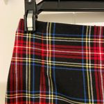 NWOT John Galt women’s black red plaid cara miniskirt zip small slit 23” waist Size XXS Photo 1