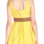 Nine West Womens  Bright Yellow Sleeveless Burnout Fit & Flare Dress Size - Sz 8 Photo 1