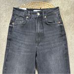 ZARA NWOT  Comfort Mom Fit High Rise Jeanse Ankle Length Jeans in Black Size 0 Photo 5