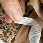 J.Crew Tan and Black Animal Print Silky Scalloped Camisole Size 4 Photo 9