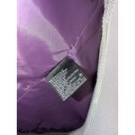 ALBERT NIPON Purple Bow Collar Silk Blend Blazer Jacket Size 10P Photo 4