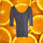 Trixxi Black 3/4 Sleeve Glitter Dress Size‎ S Photo 3