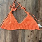 Stolen Hearts Orange Crotchet Bralette Photo 0