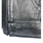 Women’s Sonnora Black Short Motorcycle Zip Genuine Leather Jacket XL Photo 4