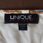 Unique spectrum Blouse Kimono Sleeve Side Tie Boho Southwestern Tribal Sz Large Photo 7