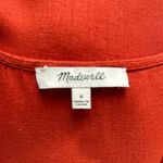 Madewell Red Boxy Ruffled Tank Top Photo 1