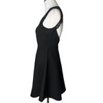 Lulus Mini Dress Womens M Black Floral Lace Open Back Skater Flowy Goth Fairy Photo 3