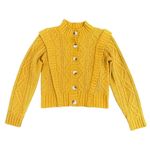 Central Park West  Savannah Cardigan in Yellow, Size S Photo 3