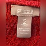 Chico's Chico’s Vest Size 2 open front fringe wool blend. Photo 4