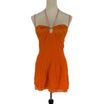 Reformation  Ocean Sweetheart-Neck Woven Mini Dress Party Cocktail Size 4 Photo 1
