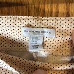 Carolina belle  Pink Black Polka Dot Pull On High Rise Ankle Stretch Pants 18W Photo 2