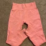 Bo and Tee  Peach/Light Pink leggings Photo 0