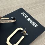 Steve Madden Gold Hexagon with crystals Earrings Photo 1