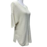 Lauren Ralph Lauren Cream Neutral Hi Lo Loose Knit Sweater Size L White Size L Photo 1