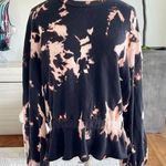 Nation Ltd Bleached Tie Dye Puff Sleeve Sweatshirt Size S Photo 0
