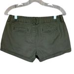 G by Guess Womens Chino Shorts Size 28 Dark Olive Green Cotton Spandex Low Rise Photo 1