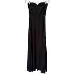 Lulus NWOT  Remember This Moment Black Rhinestone Strapless Maxi Dress Size Small Photo 4