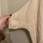 Free People Cable Knit Slouchy Hooded Cardigan Sweater Size Small Photo 7