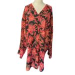 Victoria's Secret VINTAGE Red and Black sleep shirt Night dress Size medium Photo 1