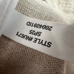 Madewell Pintucked Shorts in 100% Linen Oat Beige High Rise Vacation US 14 NWT Photo 8