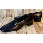 Easy Spirit  Women's Anti-Gravity Navy Leather Loafers with Gold Accents Size 8 Photo 1