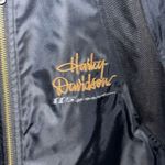 HARLEY DAVIDSON 115th Anniversary Motorcycle Riding Bomber Jacket Women's Large Blue Size XL Photo 1