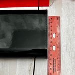 Lancome Black Clutch Patent Finish Magnetic Bejeweled Closure Holiday Party Photo 8