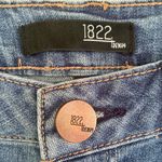 1822 Denim  Womens Adrianna Skinny Jeans Size 4 Blue Medium Wash Distressed Photo 1