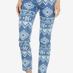 BLANK NYC Geometric Aztec Madison Crop Jeans Photo 0