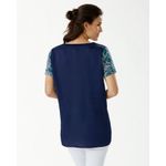 Tommy Bahama  Breezy Blooms Mixed‎ T-Shirt Blue White Teal Size Medium Photo 2