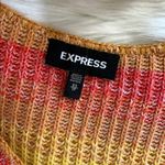 EXPRESS • sunrise vneck striped summer cropped sweater Photo 6