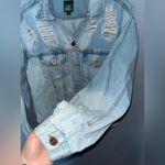 Wild Fable Distressed Denim Blue Jacket Photo 4