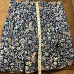 Y2K Old Navy Blue Floral Skirt with elastic waistband Photo 4