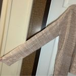 Signature Studio  Tan-Pink Knit Open Front Cardigan L Photo 2