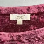 ODDY Size 2XL Pink & Purple Acid Wash Cage Long Sleeve Knit Top Shirt Photo 4