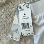 Adidas  Women's Core Club Skirt White, built in shorts, White, Large, NWT Photo 6