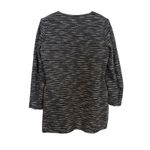 Karl Lagerfeld  Paris Black White Tweed‎ Open Front Blazer Jacket Large Elegant Photo 9