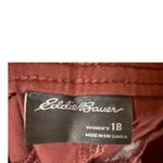 Eddie Bauer  Womens Size 18‎ Cropped Chino Pants Casual Crop Red Pink Photo 7