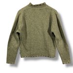 Woolrich Vintage  Willow Heather Green Quarter-Zip Pullover Mock Neck Sweater Photo 7