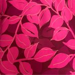 Biatta Tank Top Camisole Leaf Print Jewel Neckline Size Small 5 Pink Cami‎ Women Photo 7