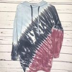 Rue 21 The Cozy Collection Oversized Tie Dye Hoodie Size Small Mauve Pink Gray Sky Blue Photo 0