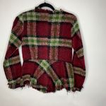 Mystree Plaid Raw Hem Fringe Blazer Sz Small Photo 1