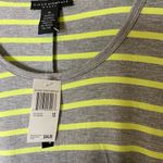 Grace Elements Cream and Green 3/4 Sleeve Relaxed Tunic Photo 2